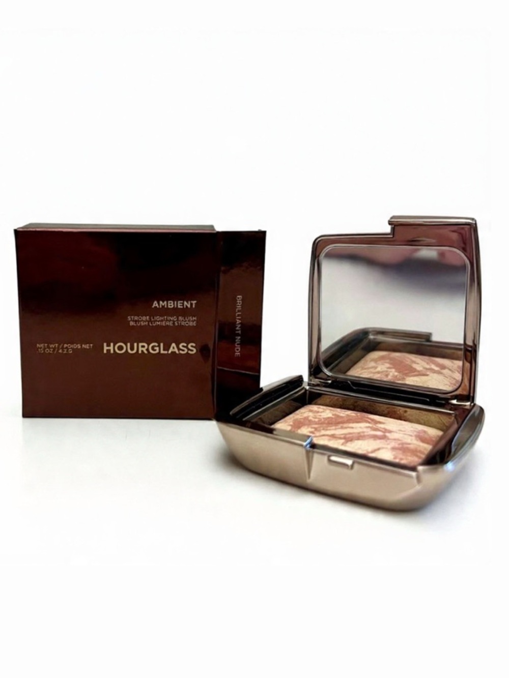 HOURGLASS Ambient Strobe Lighting Blush in Brilliant Nude full size 4.2g/.15 oz